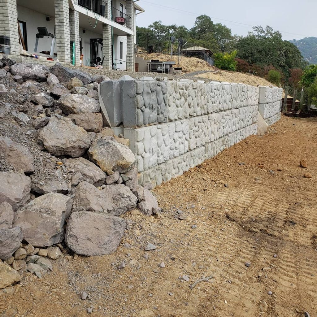 private retaining wall